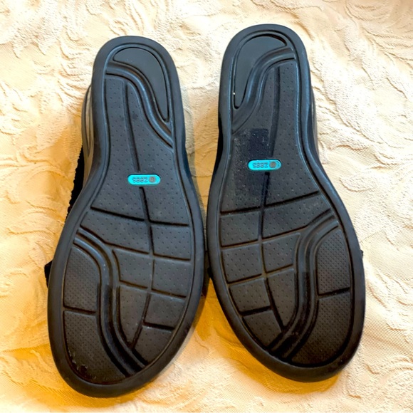 Bzees Vista Black Slide Sandal Comfort Slip On Wedge Heel Women’s Size 9M - Picture 3 of 9